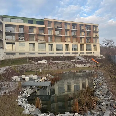 Lägenhet Alure Residences 9 & 24h Self Check-in, Private Parking In Front Of The Building Included, New Building, Terrace, The Building Has Its Own Park With A And Outdoor Fitness, Children's Playground, Center