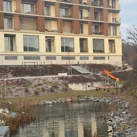 Apartment Alure Residences 9 & 24h Self Check-in, Private Parking In Front Of The Building Included, New Building, Terrace, The Building Has Its Own Park With A And Outdoor Fitness, Children's Playground, Center Banska Bystrica